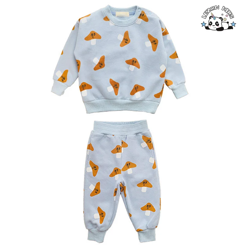LEZONKIDS - Customizable New Arrival Sporting Style Cotton Toddler Girls Boys Clothing Set for 2-14T Kids